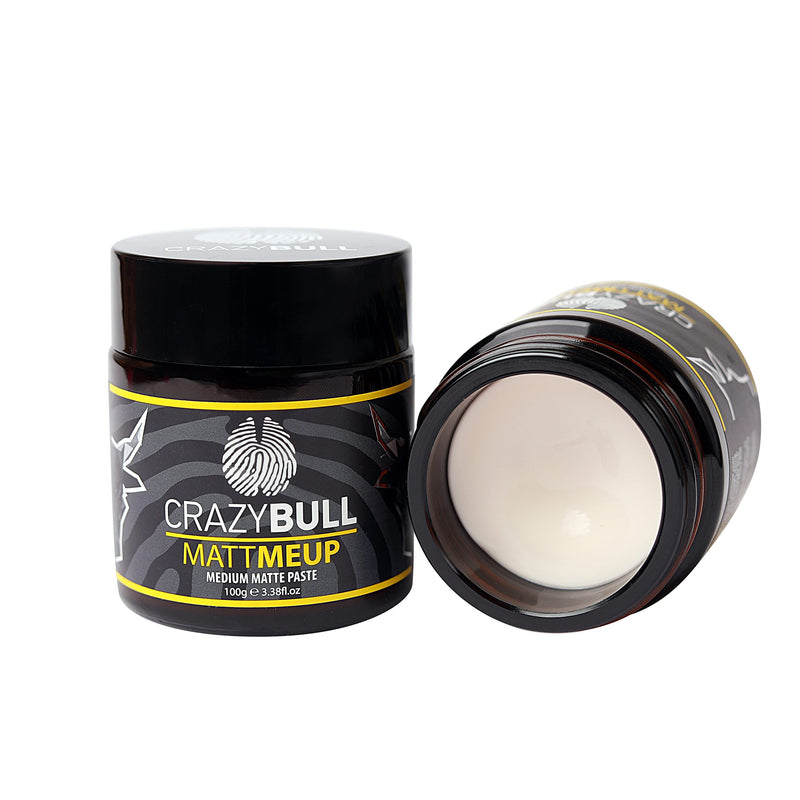 [Australia] - Crazy Bull MattMeUp Matte Finish Medium Hold Styling Paste 100g 