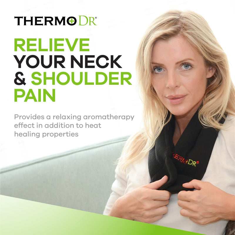 [Australia] - ThermoDr Neck Wrap | Microwaveable Wheat Bag for Neck Pain | Suitable for Neck Pain Relief & Migraine Relief | Hot & Cold Compress Infused with Lavender With Lavander 