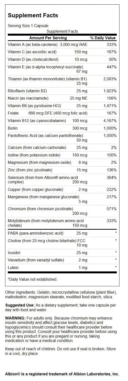 [Australia] - Swanson Active One Multivitamin Without Iron 90 Capsules 