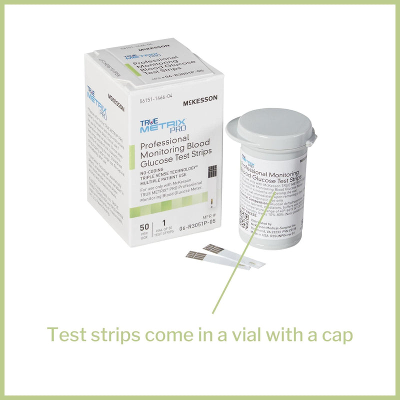 [Australia] - McKesson TRUE METRIX Professional Monitoring Blood Glucose Test Stripes, 50 Strips, 1 Pack (50 ct) 