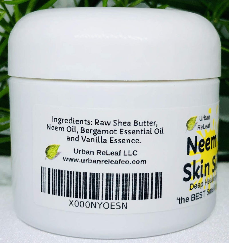 [Australia] - Urban ReLeaf Neem Skin Silk! Healing Salve. Repairs Dry Skin! Vegan. Ayurveda rejuvenate. Feed your skin. rub it in! Shea Butter & Neem Oil, Fragrance 