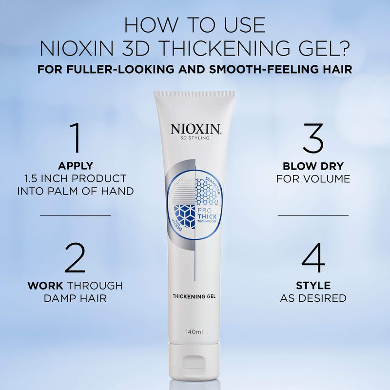 [Australia] - Nioxin 3D Styling Thickening Hair Gel 140 ml 