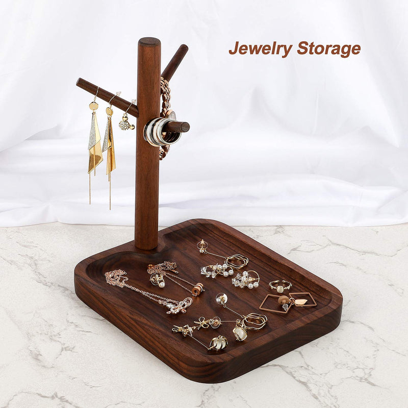 [Australia] - Taihe Jewelry Organizer Tray, 3 Tier Tree Necklaces Stand, Hanging Earring Holder, Display for Bracelets, Rings and Jewelry Accessories, Decorative and Stylish 