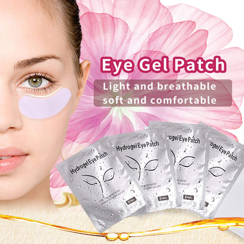 [Australia] - Under Eye Gel Pads, Jiasoval 50 Pairs Isolation Eyelash Extension Pads Lint Free Eyelash Patches, Under Eye Patches Hydrogel Eye Pads For Lash Extensions 