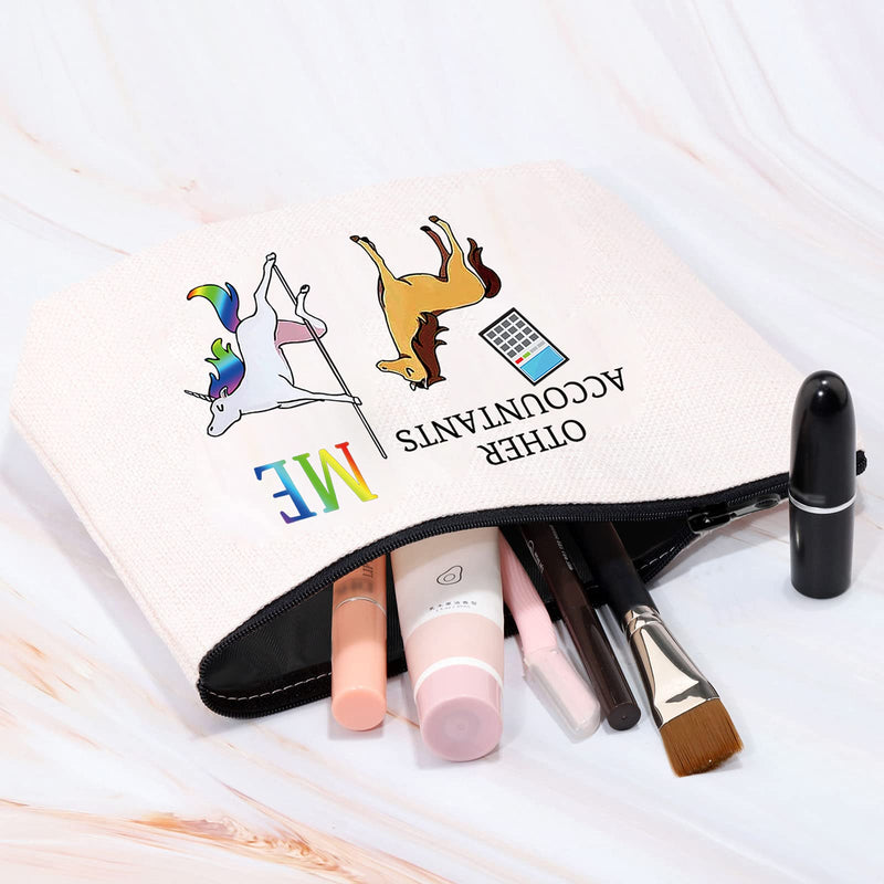 [Australia] - Accountant Gifts for Women Accountant Makeup Bag Other Accountants Me Unicorn Funny Accountant Gifts Accountant Bag 