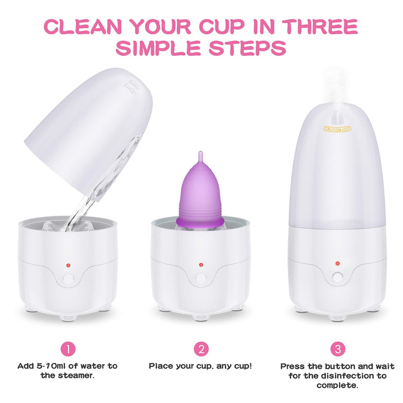 [Australia] - Menstrual Cup Kit, YTYOMUR Menstrual Cup Set with Two Reusble Period Cups, Compact Design - Easy to Hide to Avoid Embarrassment, Travel Friendly 