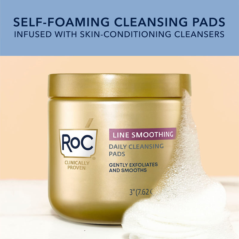 [Australia] - RoC Daily Resurfacing Disks, Hypoallergenic Exfoliating Makeup Removing Pads, 28 Count (packaging may vary) 