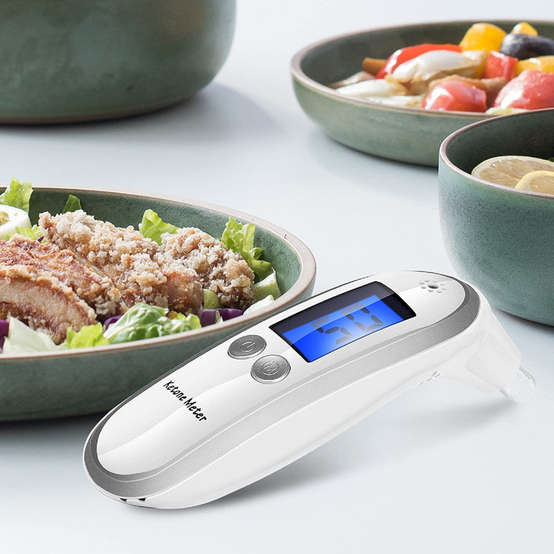 [Australia] - Ketosis Breath Tester, Ketone Meter Breathalyzer for Keto Health with 10pc Mouthpieces 