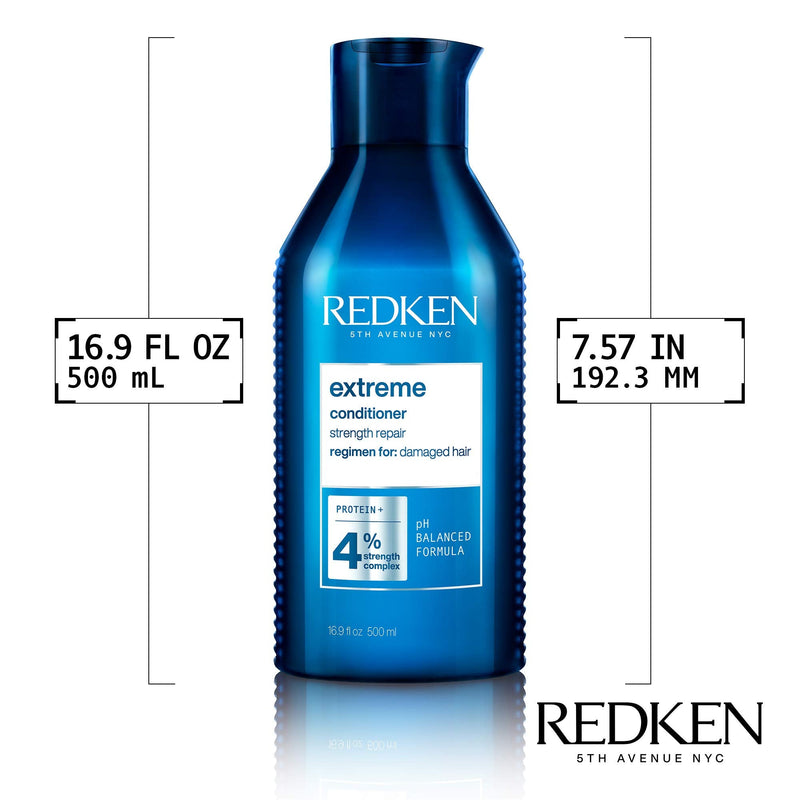 [Australia] - Redken Conditioner for brittle and damaged hair, anti hair breakage, with interlock protein network, extreme conditioner, 1 x 500 ml EXT Conditioner 500 ml 
