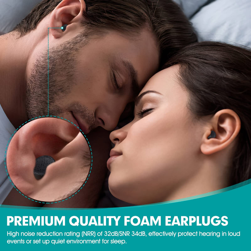 [Australia] - 50 Pairs Earplugs for Noise Cancelling Individual Bagged Foam EarPlugs for Sleeping Work Snoring Sound Blocking Construction Loud Noise Reducing Earplugs 50 Pairs 