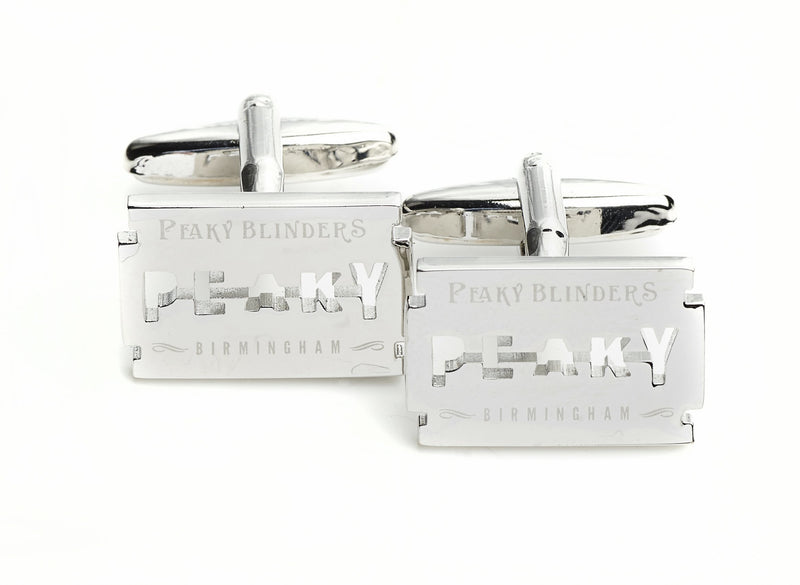 [Australia] - Peaky Blinders Cufflinks with Presentation Box Silver 