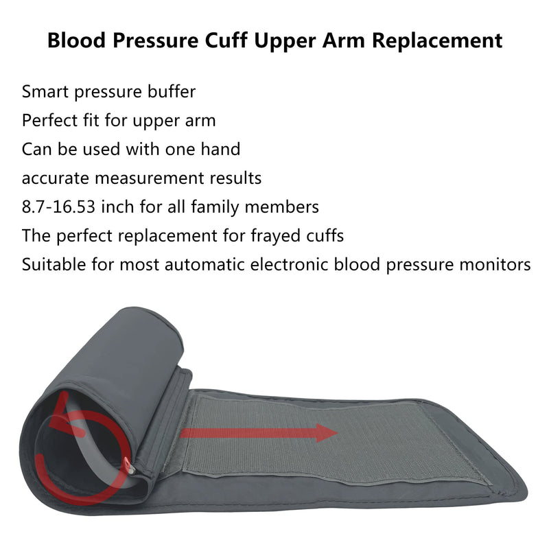 [Australia] - Blood Pressure Cuff Arm, 8.7 - 16 inch Full Size, Automatic Digital Blood Pressure Monitors Extra Large Cuffs Replacement,Blood Pressure Kit Cuff for Blood Pressure Machine (Cuff Only) Cuff Only 