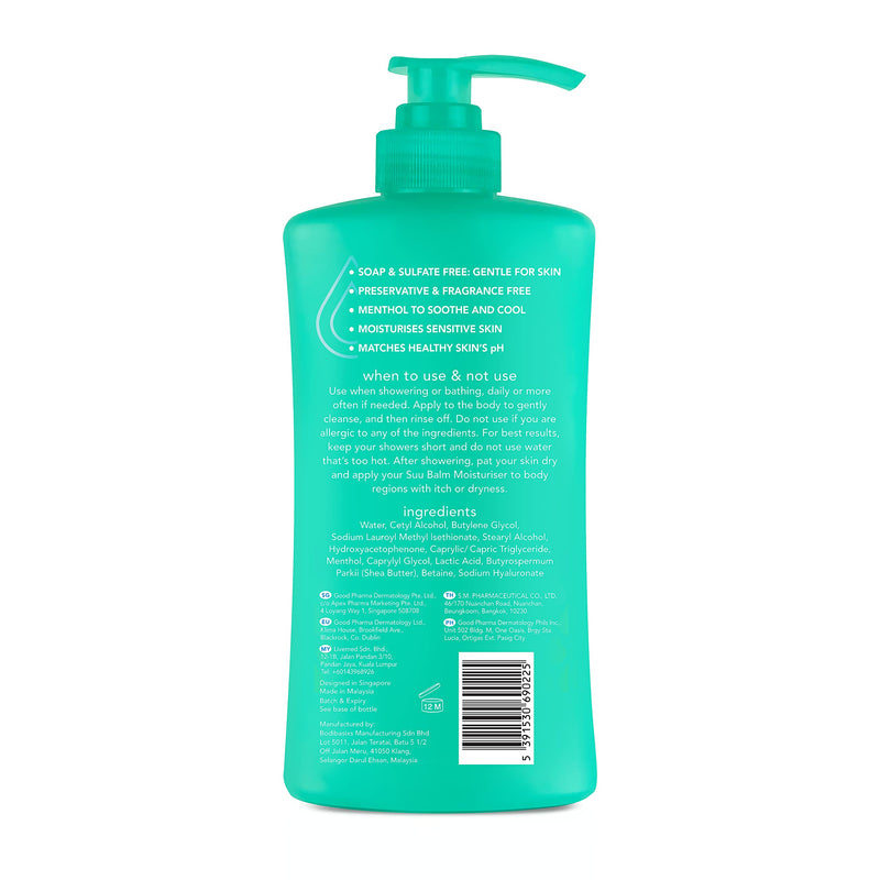 [Australia] - Suu Balm - Cooling & Itch Relief Menthol Moisturising Cream Body Wash - Eczema, Psoriasis, Dry, Sensitive Skin Treatment (420ml)‚Ä¶ 420ml 
