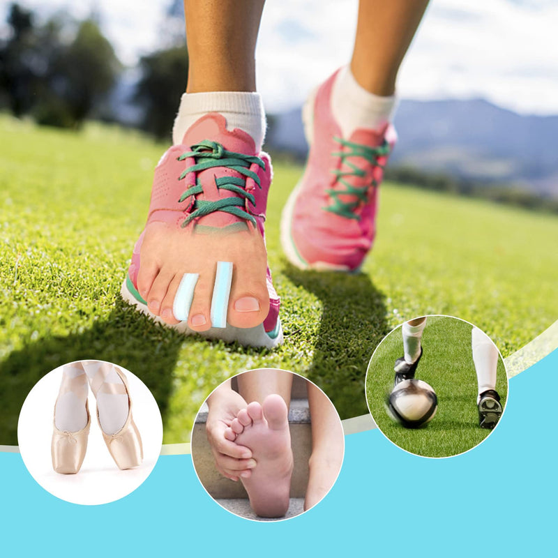 [Australia] - Kimihome 12 Packs Foam Toe Separator，Toe Gasket-Redress Overlapping Toes, Prevent Friction and Release Pressure, Relieve The Pain Caused by Bunions. Blue 