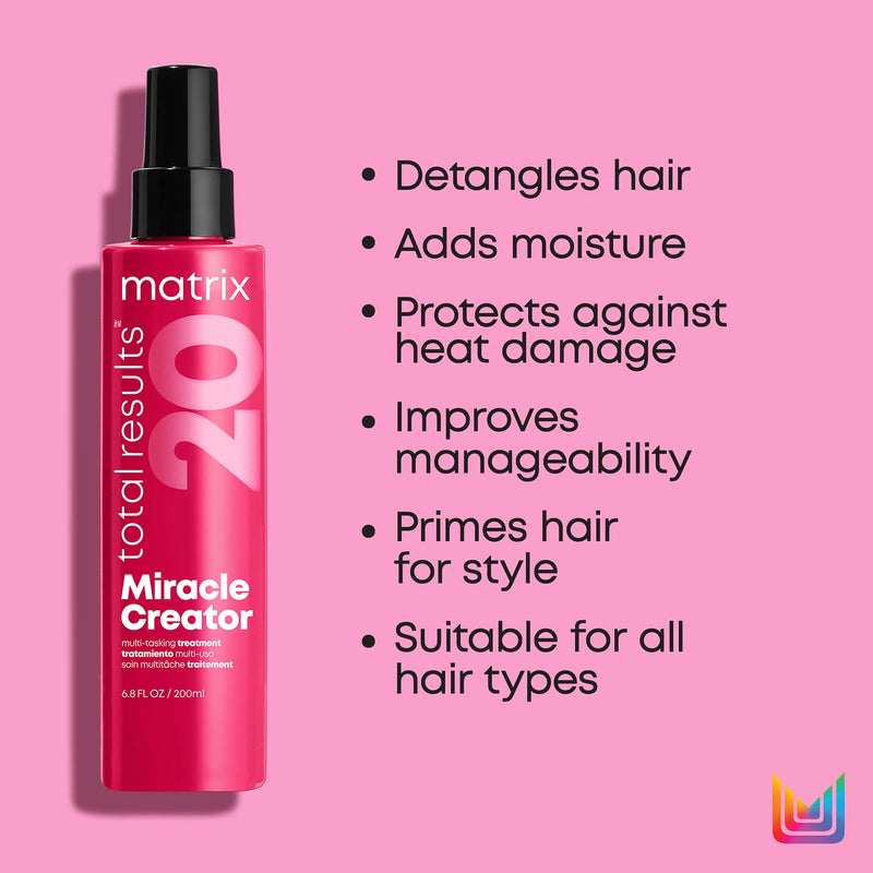 [Australia] - MATRIX Total Results Miracle Creator Multi Tasking Treatment | Ultimate Strengthening Leave-In Treatment | for Damaged Hair 1 Fl Oz 