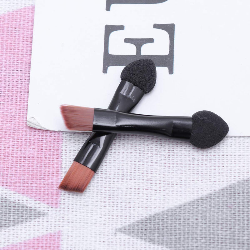 [Australia] - Lurrose Double Sided Eye Shadow Sponge Applicator Eye Brow Make Up Brush Portable Makeup Tool 20pcs (Black) 