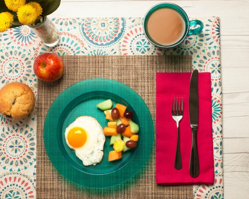 [Australia] - SP Ableware Ergo Plate and Mug Polycarbonate Adaptive Dinnerware Set - Translucent Blue (745330010) 