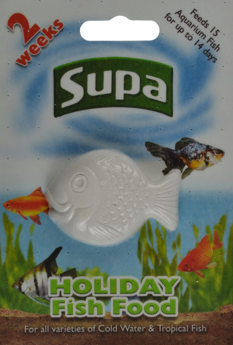 [Australia] - Supa Aquarium Holiday Fish Food, 14 Days, Pack of 6, Easy To Use, Slow Releasing Food Block For Feeding Cold Water & Tropical Aquarium Fish 
