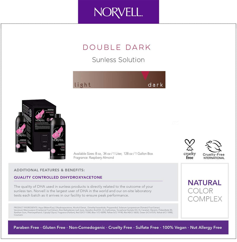 [Australia] - Norvell Premium Sunless Tanning Solution - Double Dark, 8 fl.oz. 8 Fl Oz (Pack of 1) 