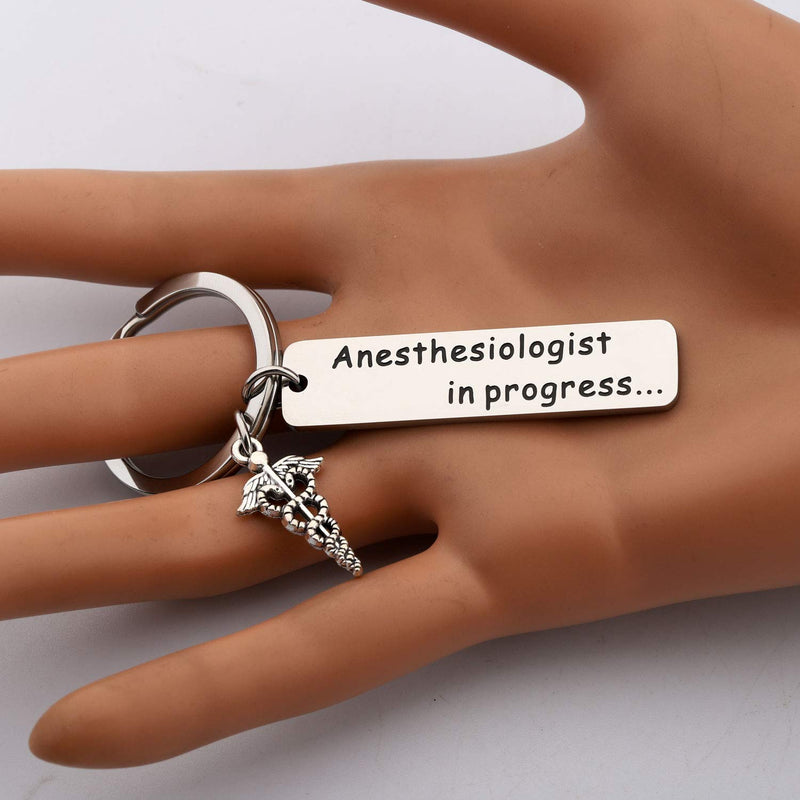 [Australia] - CHOORO Anesthesiologist Gift Anesthesiologist to Be Gift Medical Student Jewelry Anesthesiologist in Progress Keychain Surgeon Assistant Gift 