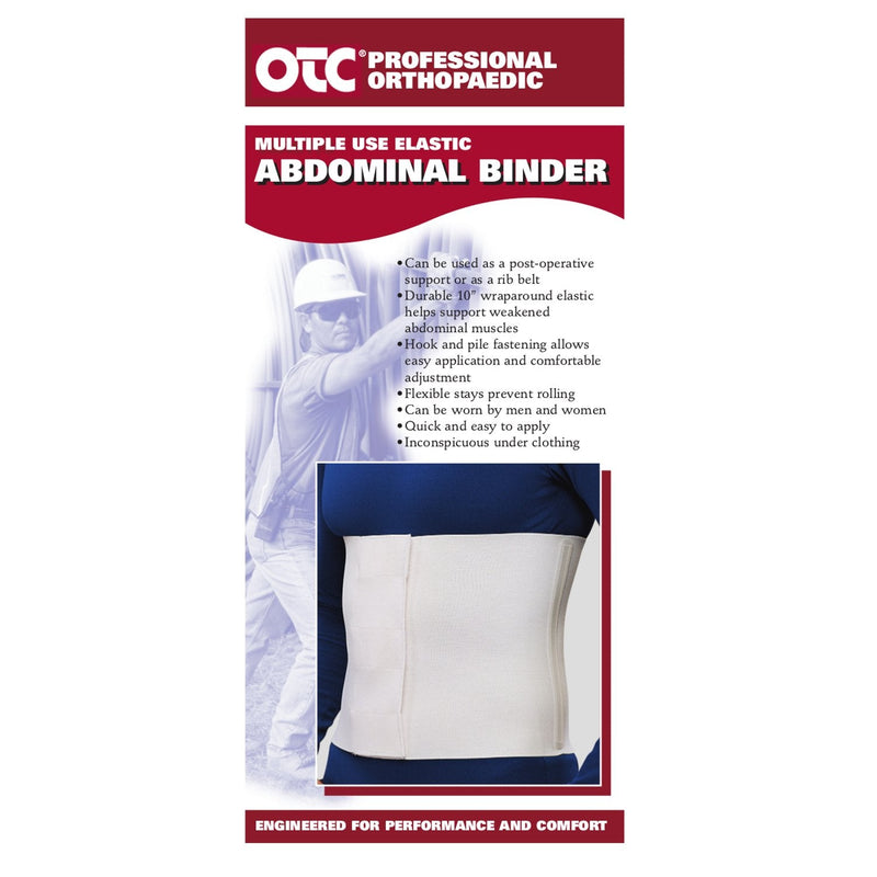 [Australia] - OTC Abdominal Binder, 10-Inch Chest and Rib Panel, Elastic, Large Large (Pack of 1) 