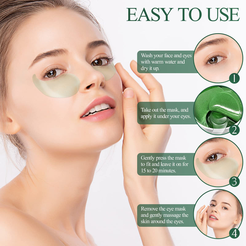 [Australia] - Eveellyn Under Eye Patches, Natural Aloe Vera Hydrogel Under Eye Pads Masks for Hydrating and Anti-aging Treatment for Puffy Eyes, Fine Lines and Wrinkles, Eye Bags, Dark Circles 60Pcs/30Pairs 