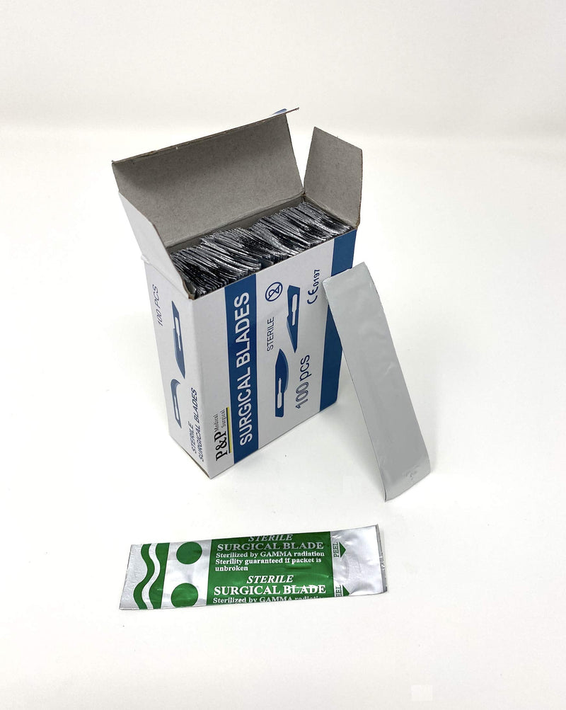 [Australia] - Disposable Surgical Scalpel Blades Sterile High Grade Carbon Steel 2.1% 10xx Individually Foil Wrapped by P&P MEDICAL SURGICAL Size 10 Box of 100 