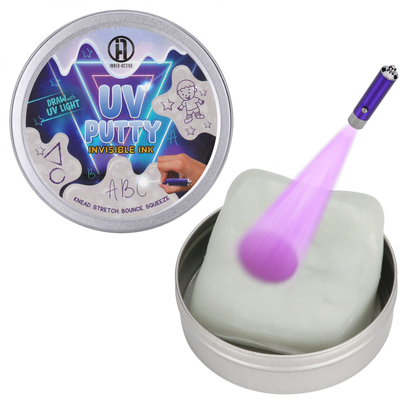 [Australia] - INNER-ACTIVE Play Putty, Therapy Putty for Kids to Play (4oz) UV Theraputty to Draw and Write on with Soft Texture to Increase fine Motor and Visual Motor Skill, Physical and Occupational Therapy Toy 