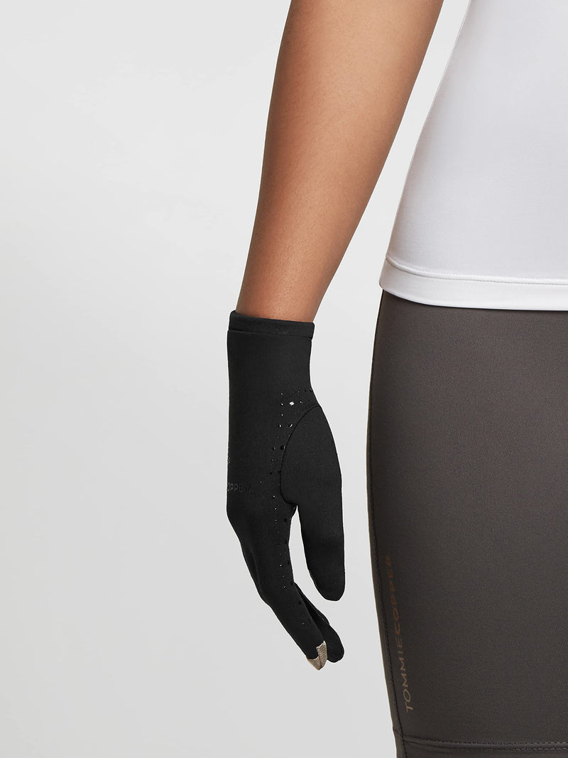 [Australia] - Tommie Copper Unisex Core Compression Full Finger Gloves Medium 