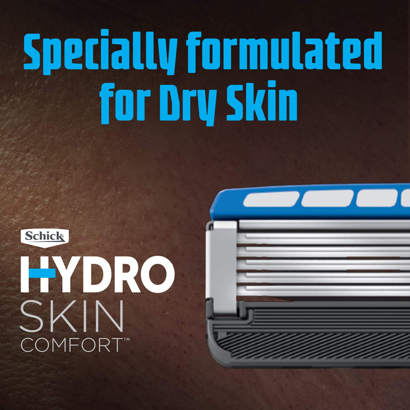 [Australia] - Schick Hydro Skin Comfort Dry Skin 5 Blade Razor Refills, 8 Count 
