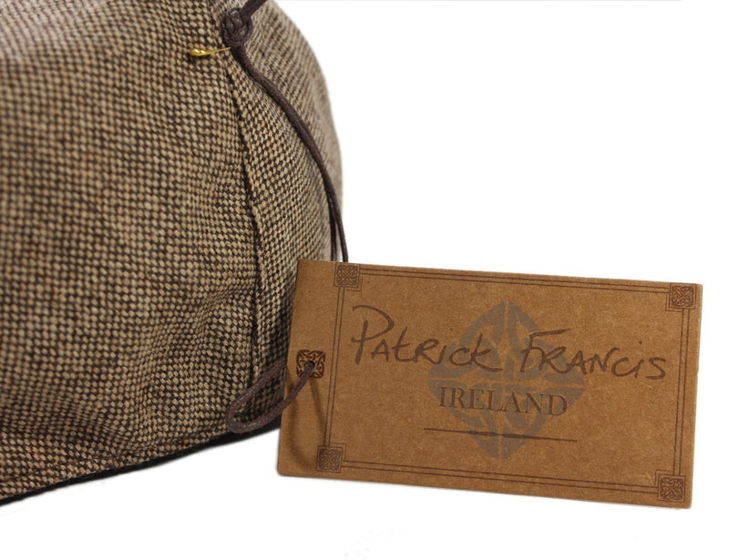 [Australia] - Patrick Francis Men's Ireland Tweed Flat Cap Large Brown 