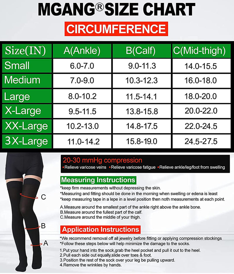[Australia] - Thigh High Compression Stockings, Closed Toe, Pair, Firm Support 20-30mmHg Gradient Compression Socks with Silicone Band, Unisex, Opaque, Best for Spider & Varicose Veins, Edema, Swelling, Beige L Large (1 Pair) 