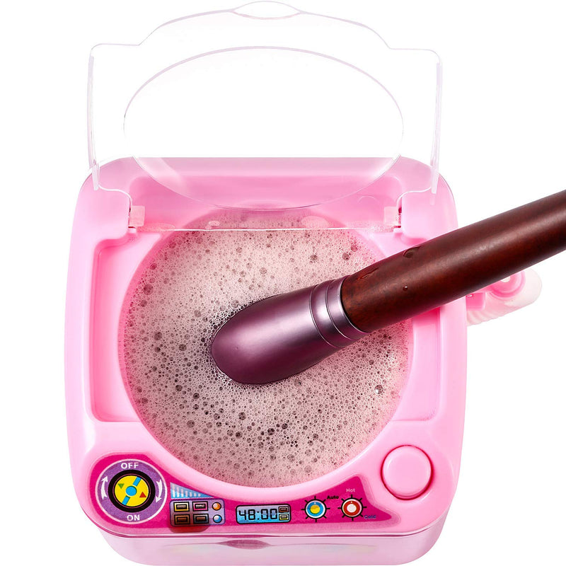 [Australia] - Mini Makeup Brush Cleaner Device Plastic Electric Automatic Washing Machine Sponge Cleaning Toy for Girls Ladies 