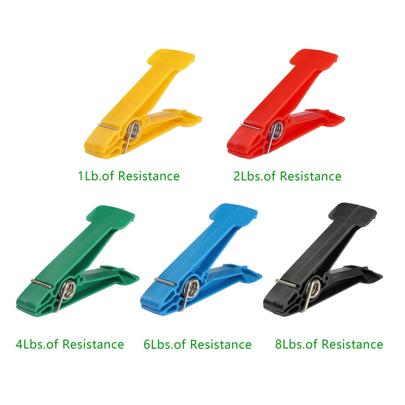 [Australia] - Graded Pinch Pin Exerciser,Finger Exerciser & Hand Therapy Equipment for Recovery from Injuries & Surgery,Rehab Pinch Clips for Conditioning,Grip Strength Trainer,Variety Pack of 5 