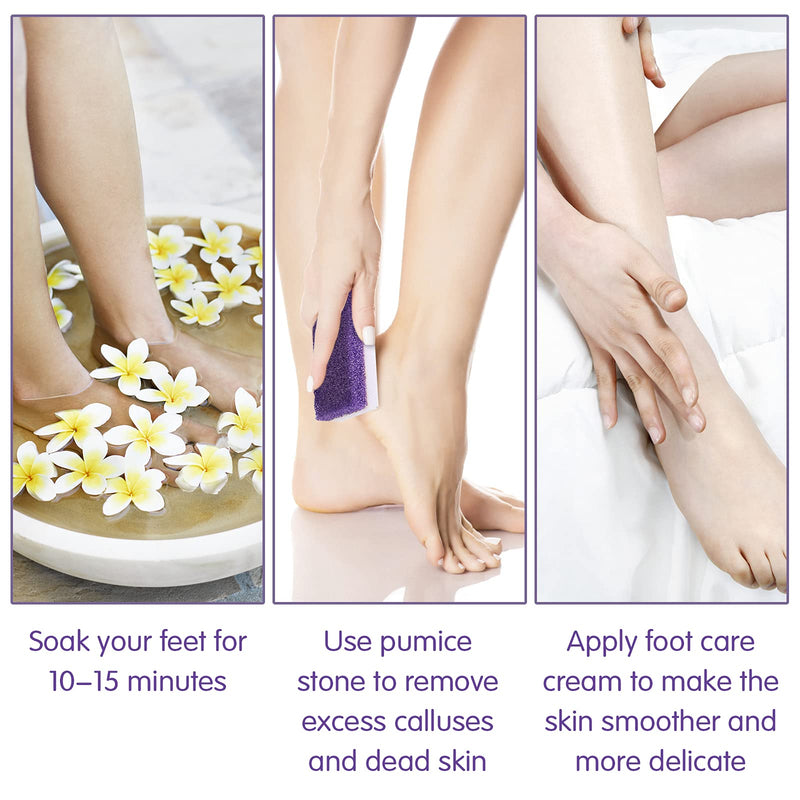 [Australia] - Bubuyun 10PCS Foot Pumice Stone for Feet Callus Remover Stone Pumice Stone for Hard Skin Double Sided Pumice Stone for Feet and Body(12 × 5 × 2.5cm, Purple) 