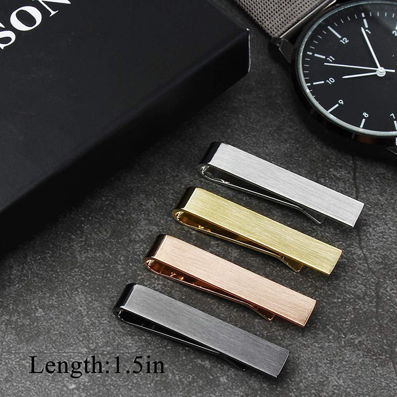 [Australia] - HAWSON 1.5 Inch Tie Clip for Men - Best Gifts for Skinny Tie 20081 