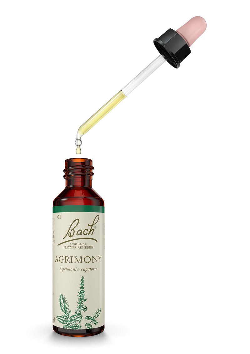 [Australia] - Bach Original Flower Remedy Agrimony, Flower Essences, Vegan formula, Let me be me, An Individual and Personal Approach to Emotional Wellness, Easy to use, 1 Dropper Bottle x 20 ml Argrimony 