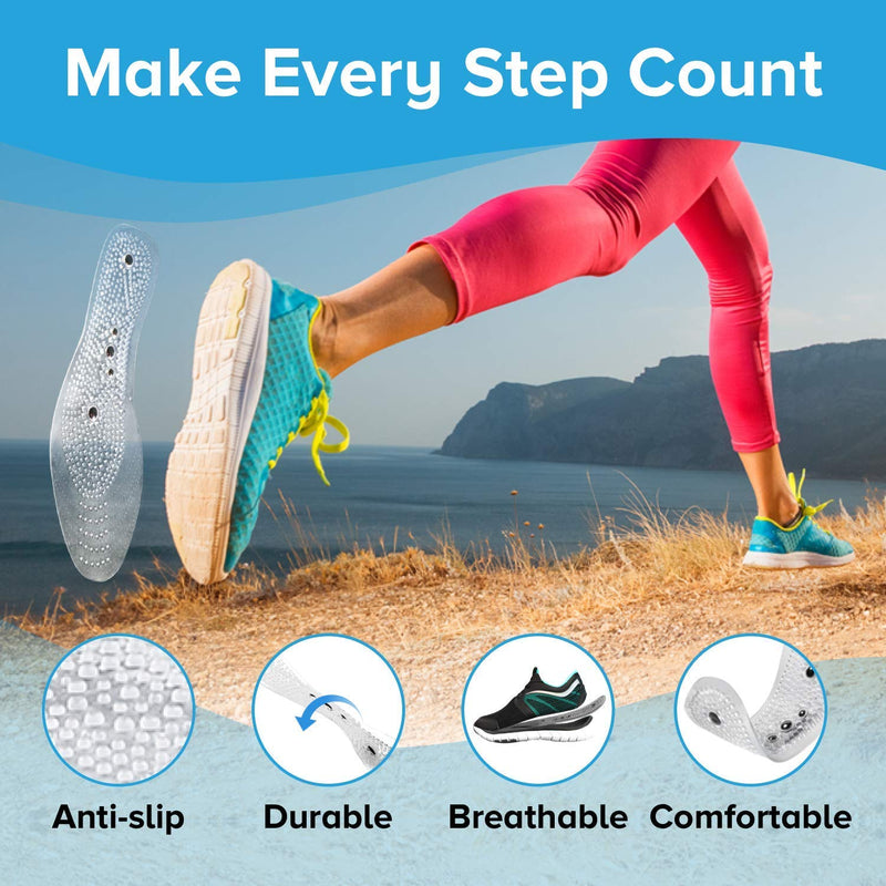 [Australia] - MINDINSOLE Acupressure Insoles - (2 Pairs) Reflexology Insoles for Men and Women | Ultra-Comfort Mens Insoles for Foot Pain with Acupoints & Shoe Magnets | Trim to Fit Custom Magnet Foot Insoles E. 2 pairs 