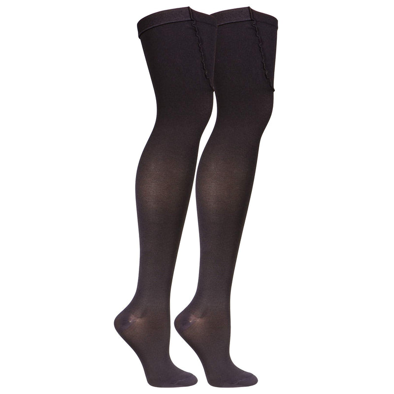 [Australia] - Truform Surgical Stockings, 18 mmHg Compression for Men and Women, Thigh High Length, Closed Toe, Black, X-Large X-Large (1 Pair) 