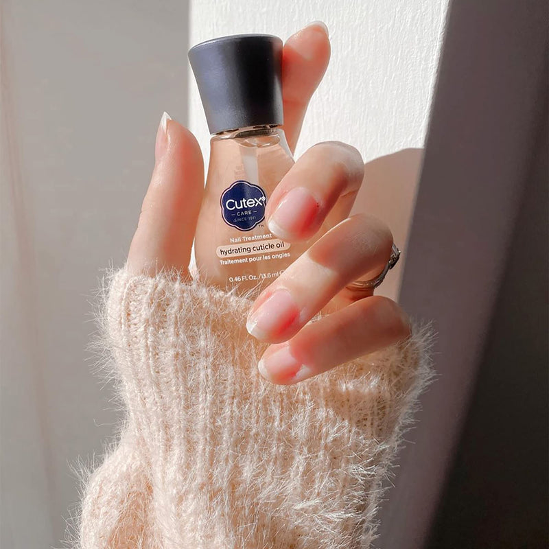 [Australia] - Cutex Hydrating Cuticle Oil, Formulated with Vitamin E & Sweet Almond Oil, (13.6ml) for Dry, Brittle & Rough Nails, Almond Scent, Dermatologist Tested 