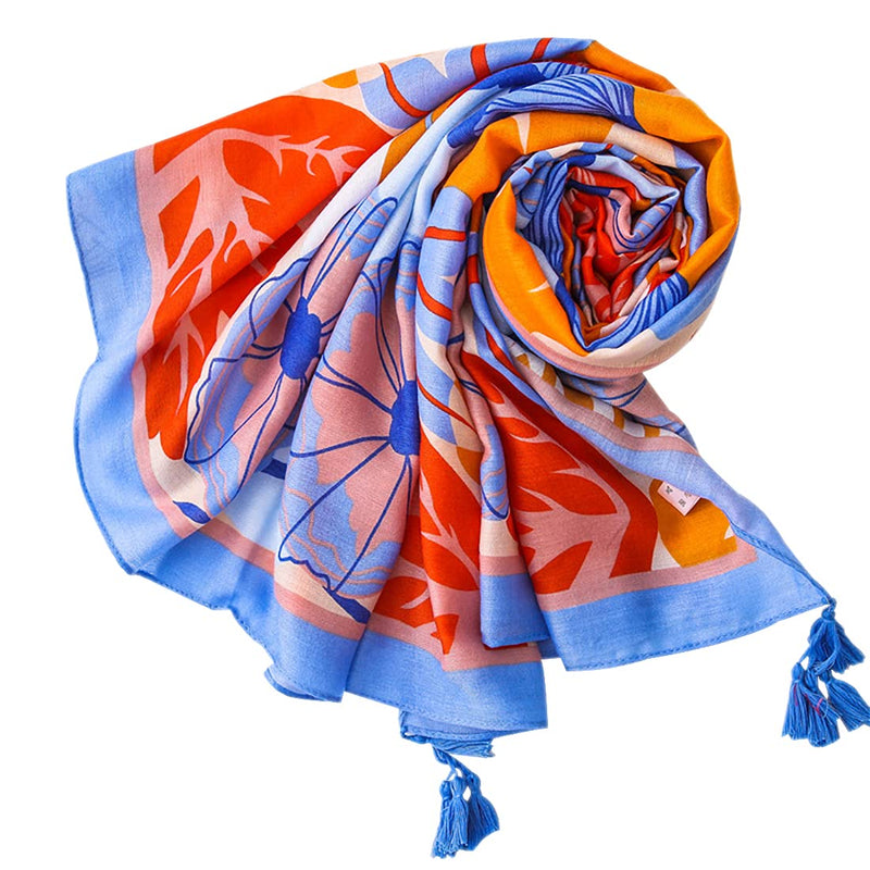 [Australia] - FAIRYGATE Scarf Women Long Large OverSized Soft Shawl Wraps as a Gifts for Summer Spring Cover Up Sunscreen 47025 70.8 x 33.5 Inch 