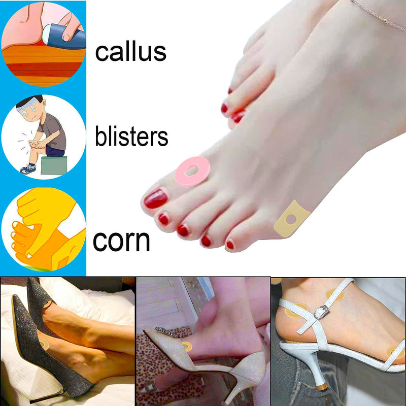 [Australia] - Reppkyh 96 Pieces Self Adhesive Foam Callus Cushions Toe Pads,Corn Pads Rubbing on Shoes, Reduce Foot and Heel Pain Pinky+ Nude 