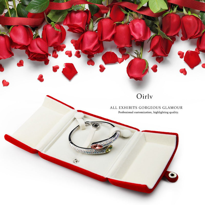[Australia] - Oirlv Red Jewelry Gift Box Bracelet/Bangle Storage Boxes Bracelet Box 