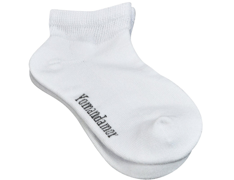 [Australia] - Yomandamor Men's 5 Pairs Bamboo Low Cut Diabetic Socks with Cushion Sole and Seamless Toe 10-13 5 Pairs Solidwhite 