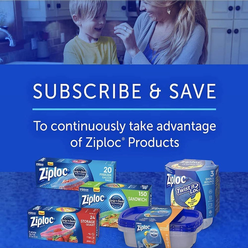 [Australia] - Ziploc Quart Food Storage Bags, Grip 'n Seal Technology for Easier Grip, Open, and Close, 24 Count 