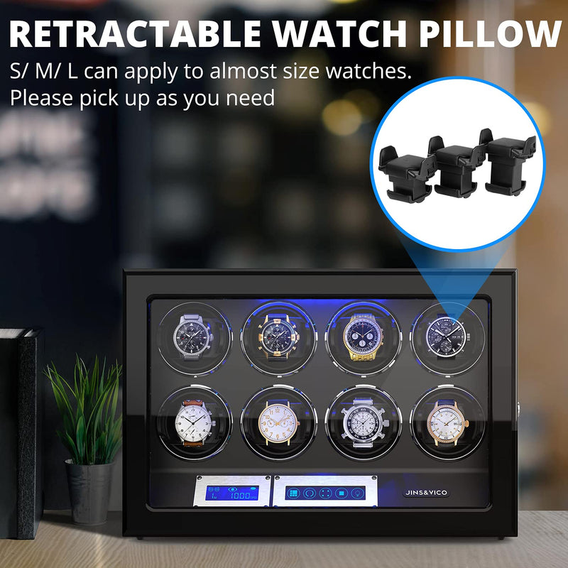 [Australia] - Retractable Watch Pillows for JINS&VICO Watch Winder S/M/L Size 2 Pack 