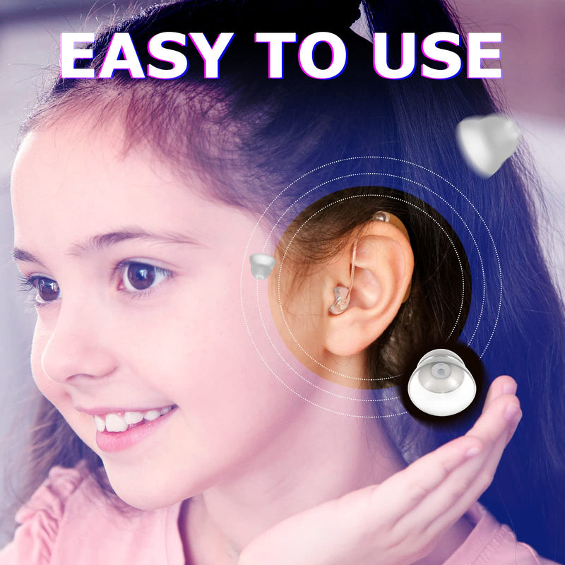 [Australia] - 30 Packs Dome Hearing Aid Silicone Hearing Aid Domes Hearing Aid Power Domes Medium Power Domes Small Close Domes Ear Tips Hearing Direct Domes Large Power Dome for Hearing Resound Accessories (White) White 