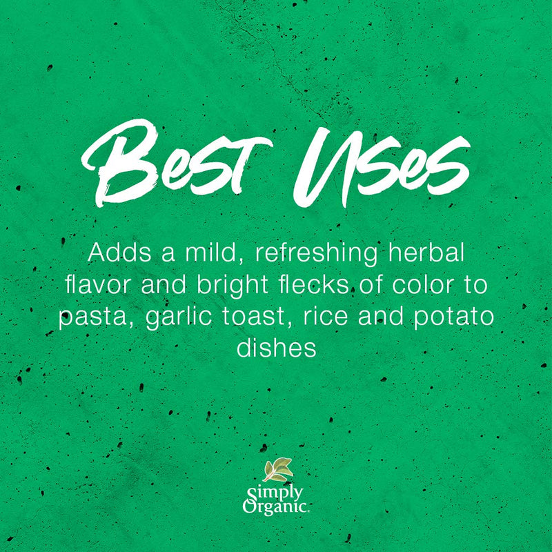 [Australia] - Simply Organic Parsley Flakes, Cut & Sifted, Certified Organic | 0.26 oz | Petroselinum crispum var. neapolitanum 1 