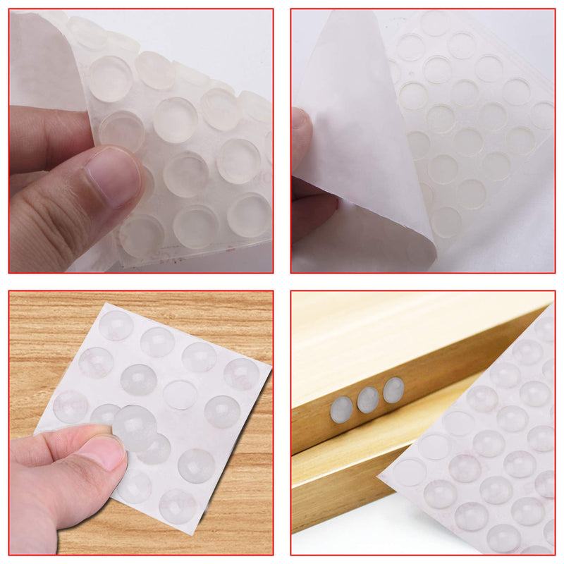 [Australia] - AUSTOR 318 Pieces Rubber Feet, Noise Dampening Buffer Pads Clear Rubber Pads Self Stick Bumper Pads for Doors, Cabinets, Drawers, Glass, Electrical Appliances 