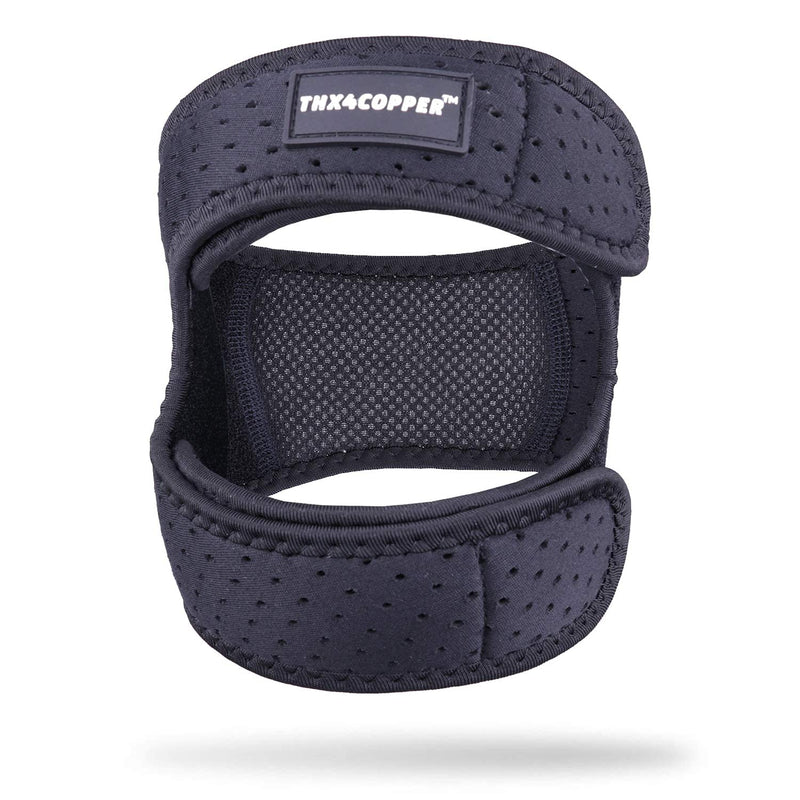 [Australia] - Thx4COPPER Compression Dual Adjustable Patella Knee Brace for Pain Relief,Knee Strap Support for Running, Jumper, Gym Exercise, Tendonitis, Arthritis, Injury Recovery, Joints and Muscles Small/Medium 